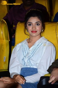 Actress Krithi Shetty attends a movie event
