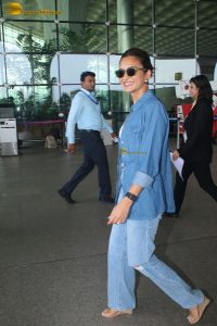 bollywood actress Kriti Kharbanda stylish in all denim wear