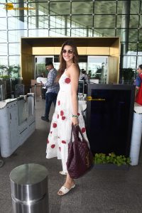 actress Kriti Sanon beautiful in a floral pattern summer dress