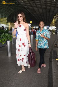 actress Kriti Sanon beautiful in a floral pattern summer dress