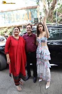 Kriti Sanon and her sister Nupur Sanon attend the launch of their fashion label No Boundaries