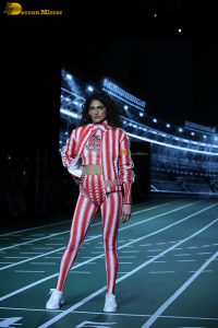 actress Kubbra Sait ramp walk at a fashion show