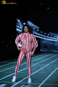 actress Kubbra Sait ramp walk at a fashion show