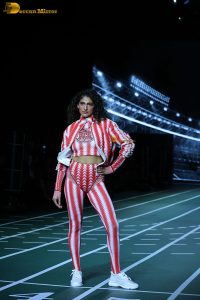 actress Kubbra Sait ramp walk at a fashion show