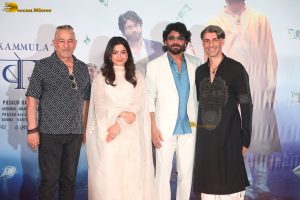 Kuberaa Song Launch attended by Dhanush, Nagarjuna Akkineni, Rashmika Mandanna, Dalip Tahil, and others
