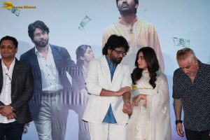 Kuberaa Song Launch attended by Dhanush, Nagarjuna Akkineni, Rashmika Mandanna, Dalip Tahil, and others