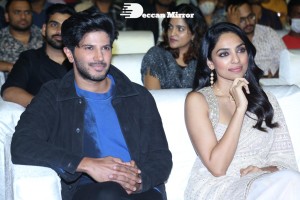 Malayalam and Telugu film Kurup Pre-Release Event attended by Dulquer Salmaan, Sobhita Dhulipala and others