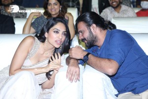 Malayalam and Telugu film Kurup Pre-Release Event attended by Dulquer Salmaan, Sobhita Dhulipala and others