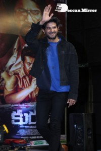 Malayalam and Telugu film Kurup Pre-Release Event attended by Dulquer Salmaan, Sobhita Dhulipala and others