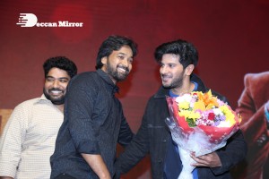 Malayalam and Telugu film Kurup Pre-Release Event attended by Dulquer Salmaan, Sobhita Dhulipala and others