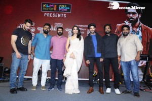 Malayalam and Telugu film Kurup Pre-Release Event attended by Dulquer Salmaan, Sobhita Dhulipala and others