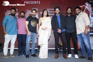 Malayalam and Telugu film Kurup Pre-Release Event attended by Dulquer Salmaan, Sobhita Dhulipala and others