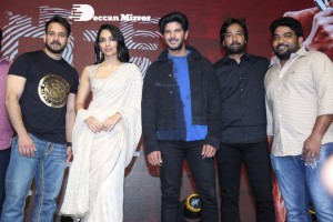 Malayalam and Telugu film Kurup Pre-Release Event attended by Dulquer Salmaan, Sobhita Dhulipala and others