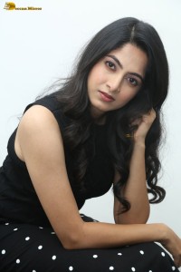 actress Kushee Ravi cute in black dress
