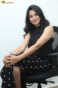 actress Kushee Ravi cute in black dress