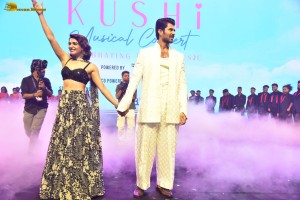 Kushi Musical Concert attended by Vijay Deverakonda, Samantha Ruth Prabhu, Anand Deverakonda, and Shiva Nirvana
