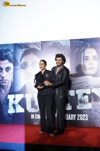 Trailer Launch of Kuttey attended by Arjun Kapoor, Tabu and Naseeruddin Shah