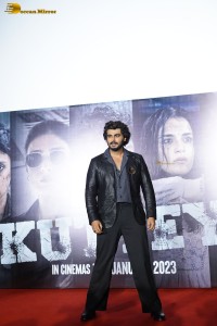 Trailer Launch of Kuttey attended by Arjun Kapoor, Tabu and Naseeruddin Shah