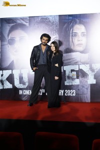 Trailer Launch of Kuttey attended by Arjun Kapoor, Tabu and Naseeruddin Shah