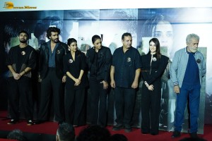 Trailer Launch of Kuttey attended by Arjun Kapoor, Tabu and Naseeruddin Shah