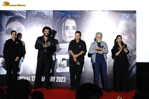 Trailer Launch of Kuttey attended by Arjun Kapoor, Tabu and Naseeruddin Shah