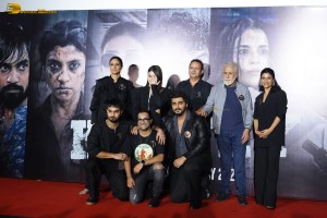 Trailer Launch of Kuttey attended by Arjun Kapoor, Tabu and Naseeruddin Shah