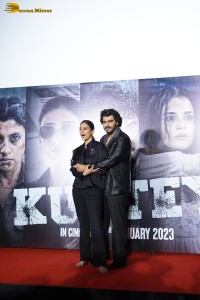 Trailer Launch of Kuttey attended by Arjun Kapoor, Tabu and Naseeruddin Shah