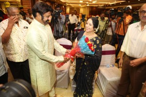 Indian Actress L. Vijayalakshmi presented with NTR Award on October 31, 2022
