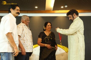 Indian Actress L. Vijayalakshmi presented with NTR Award on October 31, 2022