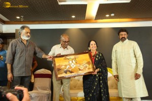 Indian Actress L. Vijayalakshmi presented with NTR Award on October 31, 2022