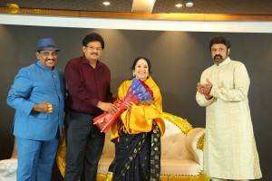 Indian Actress L. Vijayalakshmi presented with NTR Award on October 31, 2022