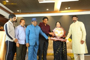 Indian Actress L. Vijayalakshmi presented with NTR Award on October 31, 2022