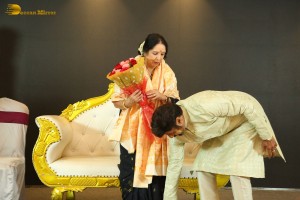 Indian Actress L. Vijayalakshmi presented with NTR Award on October 31, 2022