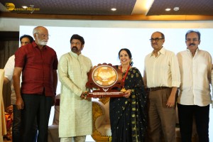 Indian Actress L. Vijayalakshmi presented with NTR Award on October 31, 2022