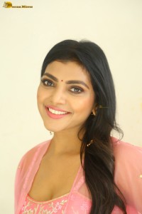 actress lahari ravishing looks in a pink lehenga choli