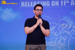 Pictures from the Trailer Launch of the Telugu version of Aamir Khan's movie 'Lal Singh Chaddha' - attended by Chiranjeevi, Naga Chaitanya and Aamir Khan