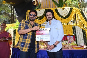 Lalithambika Productions No 1 Movie Launch attended by Ashok Galla, Jayadev Galla, Namrata Shirodkar and Venkatesh