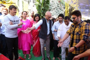 Lalithambika Productions No 1 Movie Launch attended by Ashok Galla, Jayadev Galla, Namrata Shirodkar and Venkatesh
