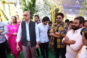 Lalithambika Productions No 1 Movie Launch attended by Ashok Galla, Jayadev Galla, Namrata Shirodkar and Venkatesh