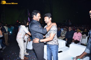 Laththi movie teaser launch attended by Vishal, Udhayanidhi Stalin, Sunaina and Nassar