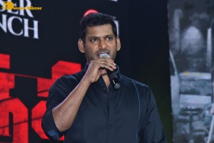 Laththi movie teaser launch attended by Vishal, Udhayanidhi Stalin, Sunaina and Nassar