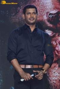 Laththi movie teaser launch attended by Vishal, Udhayanidhi Stalin, Sunaina and Nassar