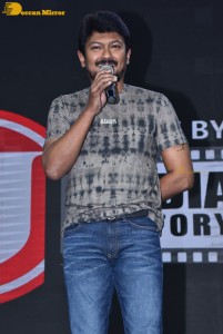 Laththi movie teaser launch attended by Vishal, Udhayanidhi Stalin, Sunaina and Nassar