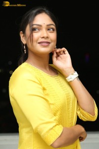 actress lavannya sahukara in a yellow salwar kameez