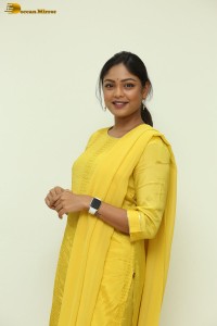 actress lavannya sahukara in a yellow salwar kameez