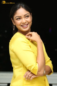 actress lavannya sahukara in a yellow salwar kameez