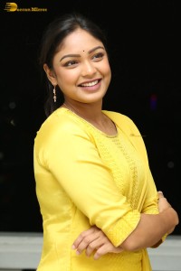 actress lavannya sahukara in a yellow salwar kameez