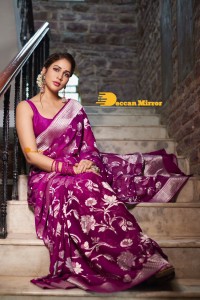 Lavanya Tripathi in a pink saree