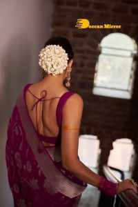 Lavanya Tripathi in a pink saree