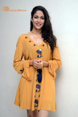 Lavanya Tripathi in a yellow dress